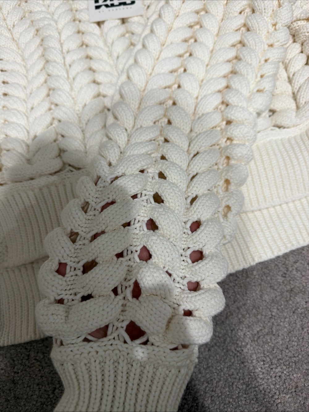 KBB by KAHLANA Women's Pullover Sweater 'The Chunky Knit Crew' Small - Picture 5 of 6
